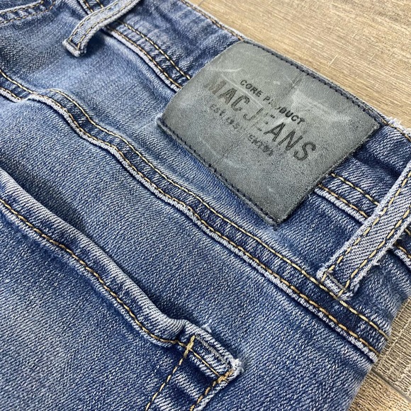 MAC Arne Pipe Lighter Denim Jeans Blue Stretch Skinny Fit Men's Sz 34 - Picture 5 of 8